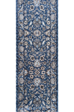 Harper 70 Blue Loomed Polyester Egyptian Runner Rug