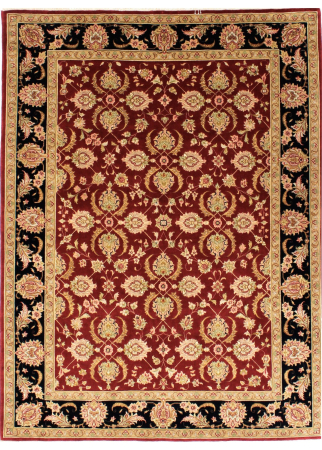 Tabriz Silk All Over Hand Knotted Rug 5'10