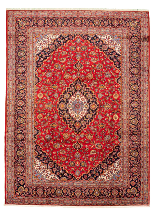 Kashan Wool Hand Knotted Persian Rug