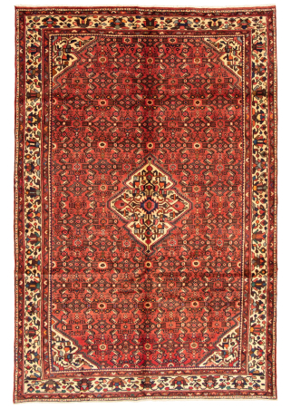 Hosseinabad Wool Hand Knotted Persian Rug