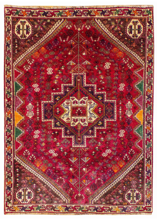 Shiraz Red Hand Knotted Rug 3'4