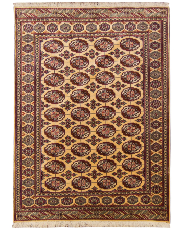 Torkman Cream Wool Hand Knotted Persian Rug