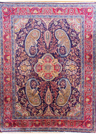 Mahal Vintage Wool Hand Knotted Persian Rug