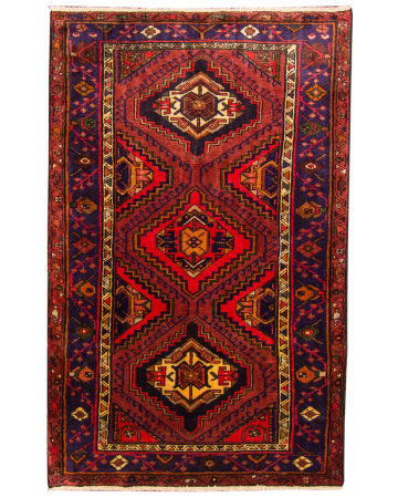 Shiraz Vintage Wool Hand Knotted Persian Rug