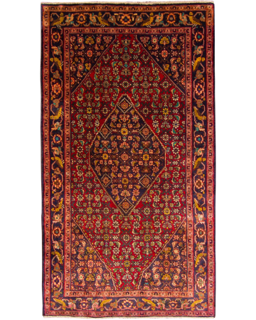 Maymeh Vintage Wool Hand Knotted Persian Rug