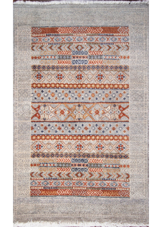 Agra Mix Wool Hand Knotted Indian Rug
