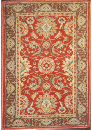 Calcutta Red/Brown Loomed Rug 2'0
