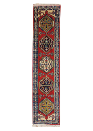 Ardabil Hand Knotted Runner Rug 2'3