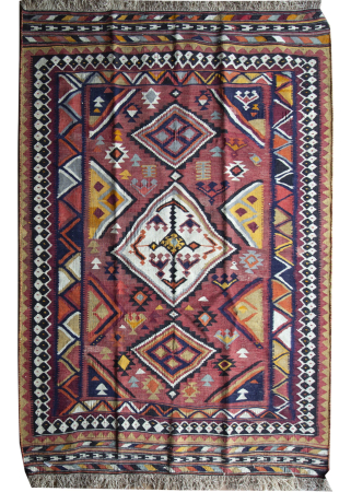 Shiraz Hand Knotted Rug 5'1