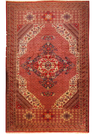 Quchan Rust Hand Knotted Rug 13'6