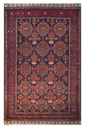 Baluch Wool Hand Knotted Afghan Rug