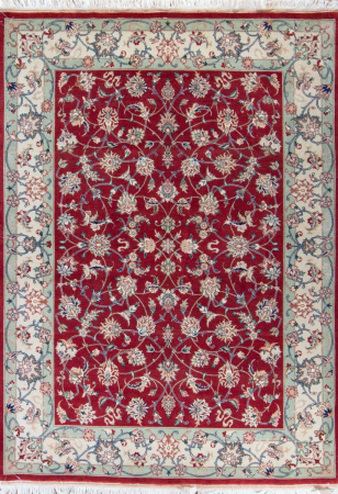 Tabriz 30 Red Hand Knotted Rug