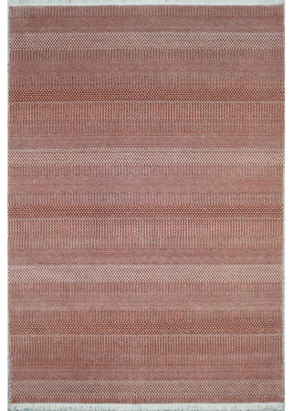 Grass Rust/Ivory Wool Loomed Indian Rug