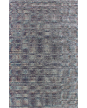Grass Ivory/Light Grey Wool & Viscose Hand Loomed Indian Rug