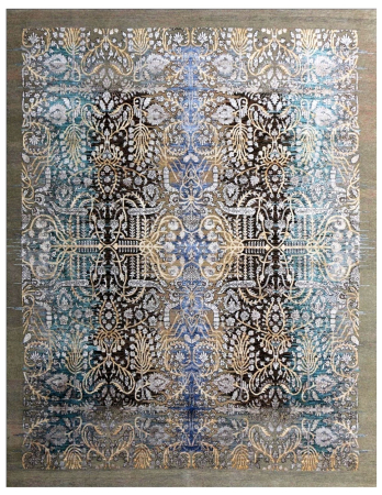 Oxidized Hand Knotted Rug 8'0