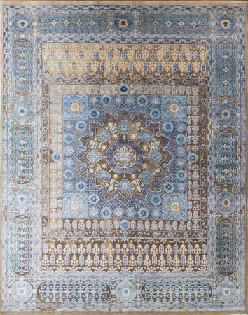 Oxidized Hand Knotted Rug 7'11