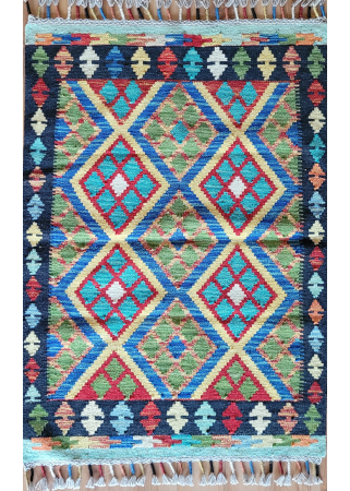 Kilim Maimana Wool Hand Woven Afghan Rug