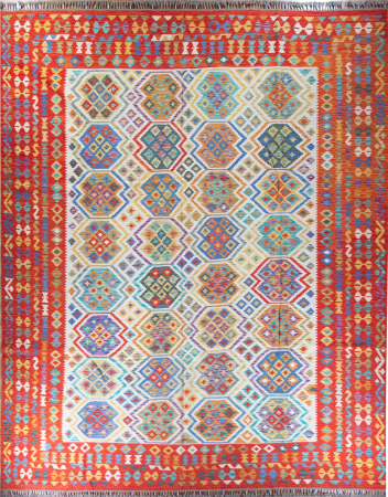 Kilim Maimana Wool Hand Woven Afghan Rug