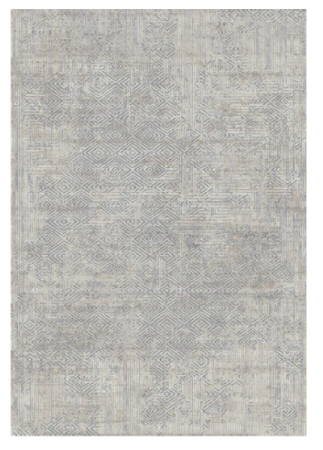 Charlotte Distressed 29 Muted Grey Runner Rug