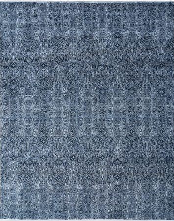 Grass 8502 Navy/Ivory Wool Loomed Rug