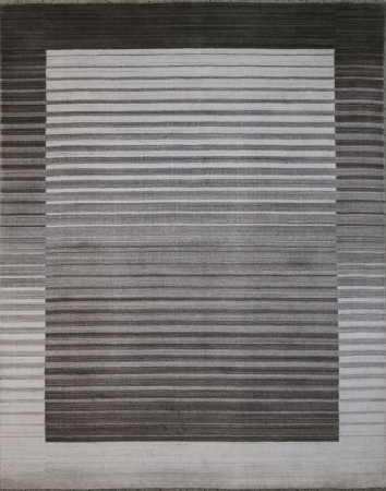 Gabbeh Urban 2 Ivory/Charcoal Wool Hand Woven Rug