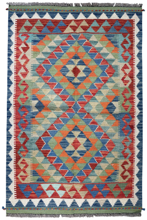 Kilim Maimana Wool Hand Knotted Pakistani Rug