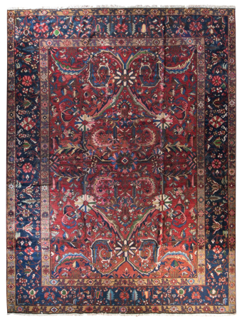 Bakhtiar Semi-Antique Wool Hand Knotted Persian Rug