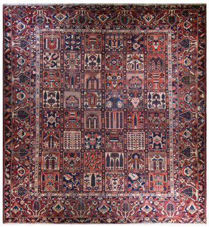 Bakhtiar Vintage Wool Hand Knotted Persian Rug