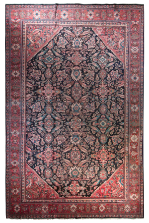 Mahal Antique Wool Hand Knotted Persian Rug