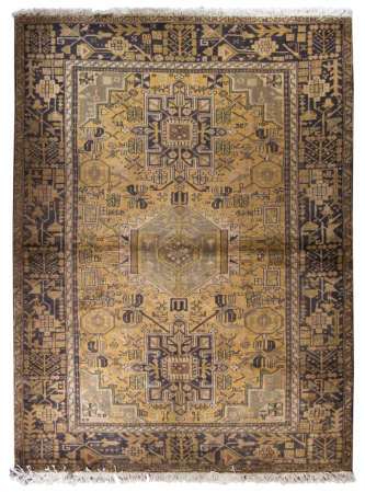 Gharaje Semi-Antique Wool Hand Knotted Persian Rug