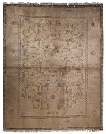 Gharaje Semi-Antique Wool Hand Knotted Persian Rug