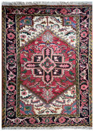 Heriz Wool Hand Knotted Persian Rug