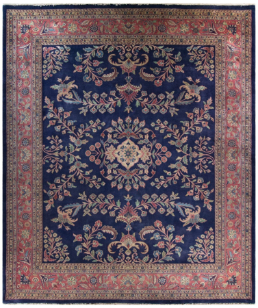 Sarough Wool Hand Knotted Indian Rug