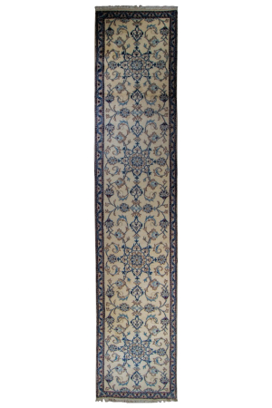 Naein Wool Hand Knotted Runner Persian Rug
