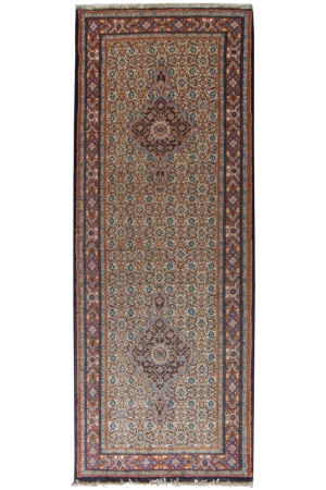 Moud Wool Hand Knotted Runner Persian Rug