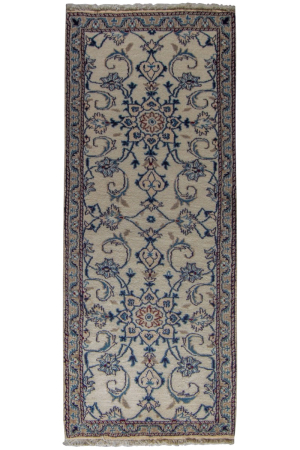 Naein Wool Hand Knotted Runner Persian Rug