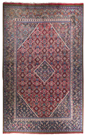 Hamadan Wool Hand Knotted Persian Rug