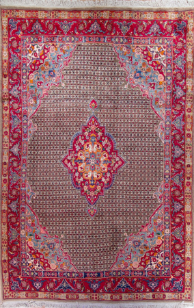 Koliaie Red Wool Hand Knotted Persian Rug