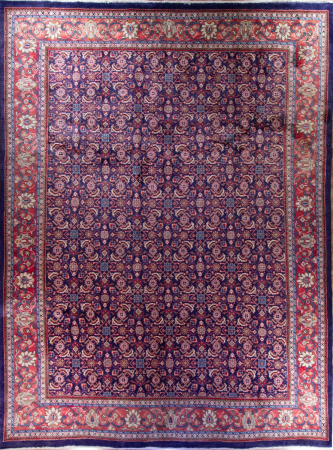 Mahal Red Wool Hand Knotted Persian Rug