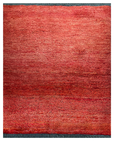 Gabbeh Vintage Red Wool Hand Knotted Persian Rug