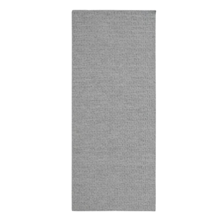 Dhurrie New Zealand Wool Grey Hand Woven Indian Runner Rug