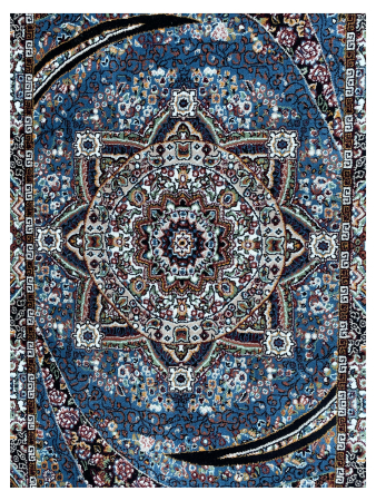 Farsan Kahkeshan Blue Runner Persian Rug