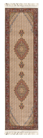 Farsan Riz Mahi Cream Runner Persian Rug