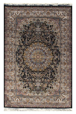 Farsan Shah Abbas Dark Blue Persian Rug