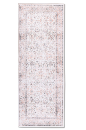 Toni 1 Faded Floral Blush & Ivory Printed Runner Rug