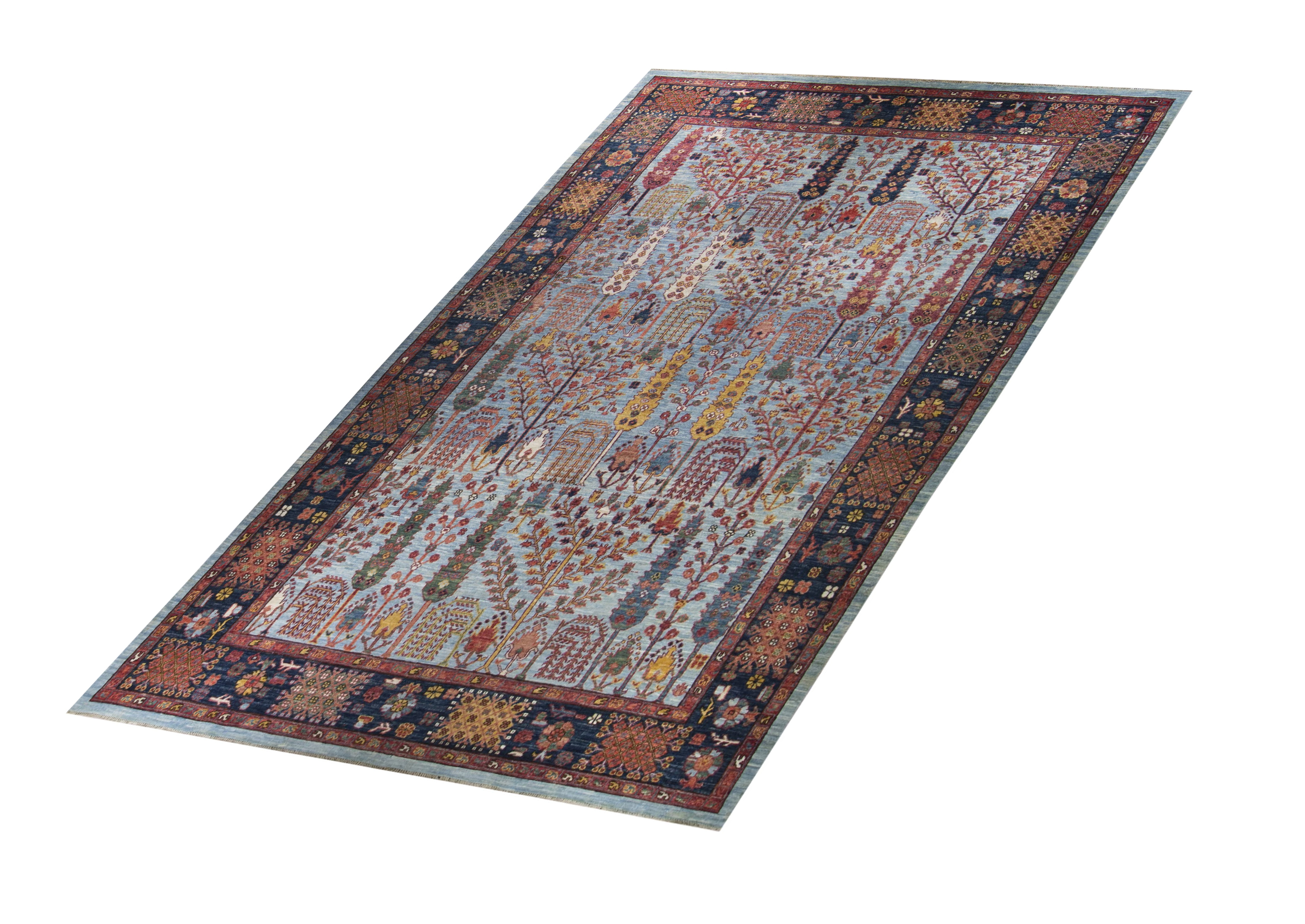 Seljuk Wool Hand Knotted Pakistani Rug, featuring Multi tones and Floral design, ideal area rug for any room in your home.