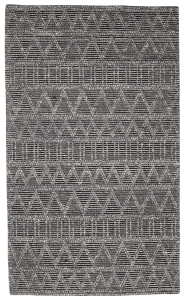 Adele 48 Charcoal Hand Knotted Rug