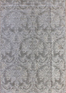 Royal Saten Light Grey/Ivory Loomed Rug 5'3" x 7'6"
