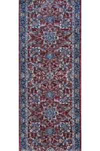 Harper 524 Persian Style Red Loomed Polyester Egyptian Runner Rug