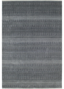 Grass Charcoal/Ivory Loomed Rug 6'1" x 9'0"